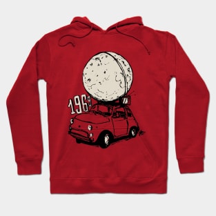 Fiat 500 moon landing Hoodie